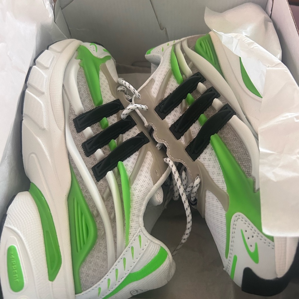 adidas White Green Black Athletic SneakersB